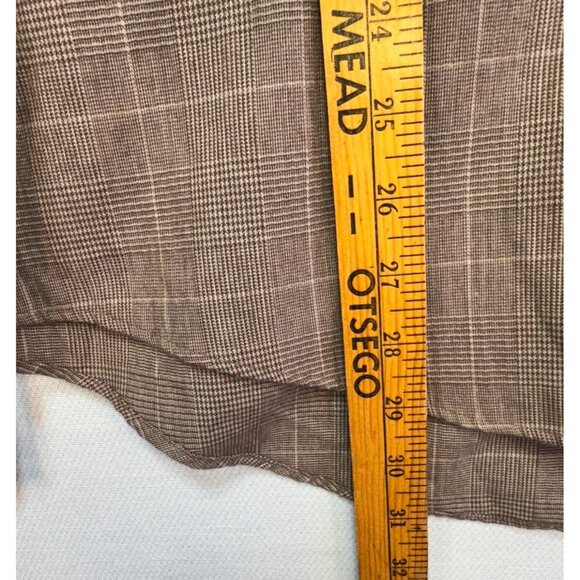 Jos. A. Bank Reserve Mens Tailored Fit Plaid Button-Down Shirt L Brown - Picture 5 of 10